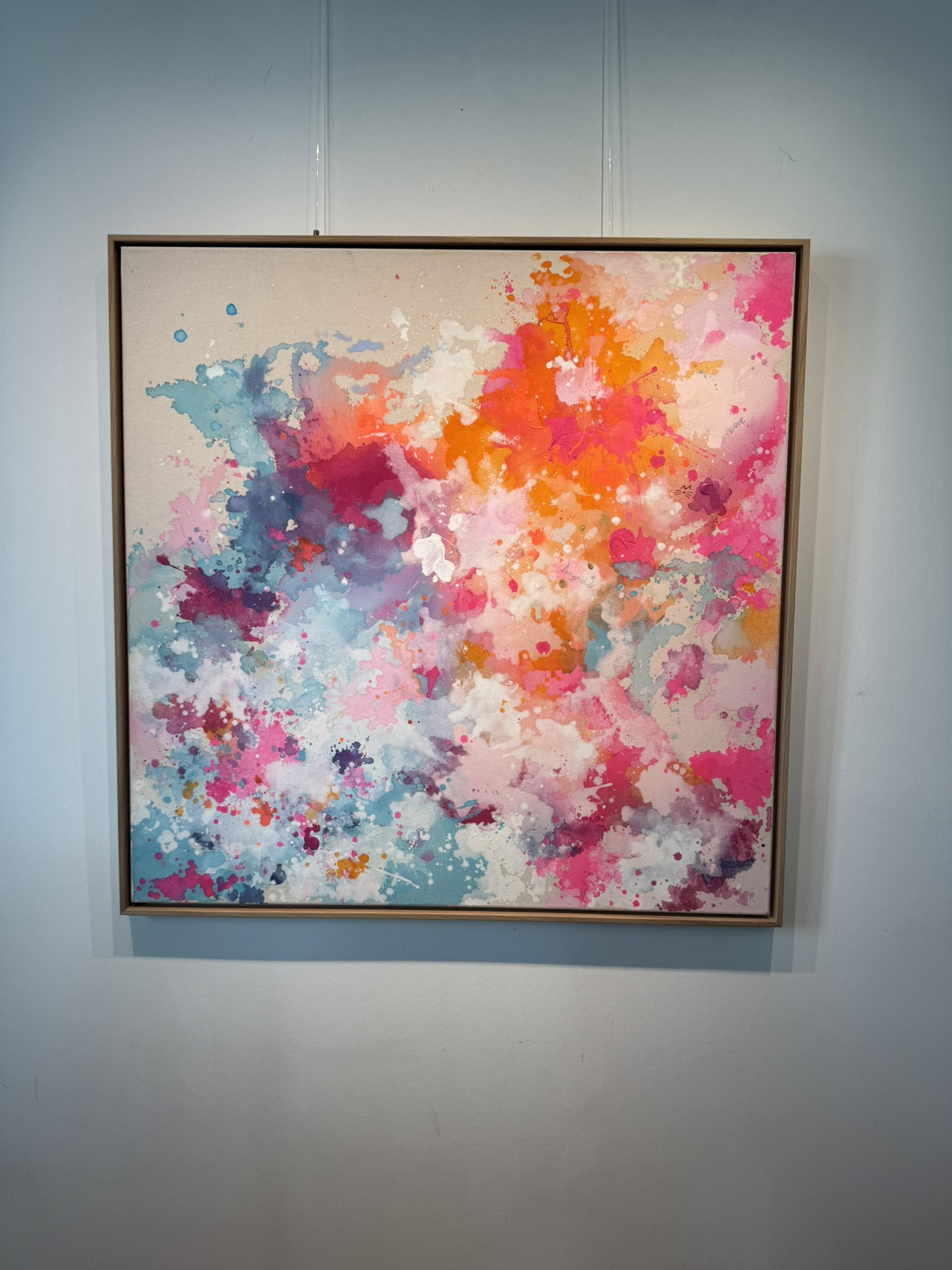 Neonrauschen - Augenblick, 2026, Acryl auf roher Baumwollleinwand, Ansicht 7